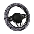 thumbnail image 6 of Uorisanigo Skull Print Car Steering Wheel Protector Grey Steering Wheel Covers for SUV Vehicle Sedan Thicken Car Steering Wheel Protector 15 Inches Auto Wheel Cover Soft Car Decor Gift for Holiday, 6 of 8