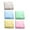 Multicolor, variant on AUQ 5Pcs Wash Cloth,Six-Layer Bubble Gauze Wash Clothes,Portable Hanging Design Face Towels,Muticolor,11.81*11.81*0.39in