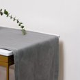 thumbnail image 1 of GFDYREE Linendo Hemstitch Linen Table Runner 14x90 Inches Long - Taupe Grey, 100% Pure Linen Fabric Tabletop Deco for Wedding,Party,Home, 1 of 4