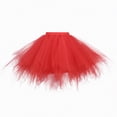 thumbnail image 2 of mgoYE Tutu Skirt for Girl Toddler 3 Layered Tulle Skirts(Red,2-12 Years), 2 of 4