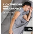 thumbnail image 4 of Tough Outdoors Sleeping Bag Liner - Adult Sleep Sack for Backpacking, Hotels & Hostels - Lightweight Camping Sheets, Gray, 4 of 6