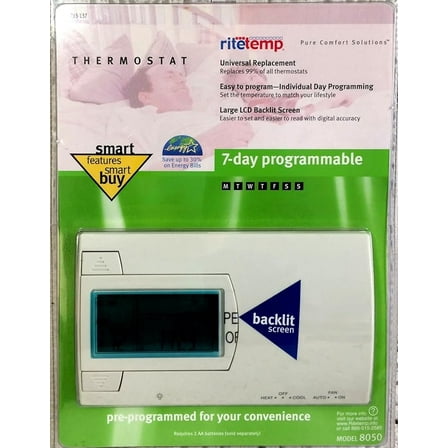 Ritetemp Programmable Thermostat, Model 8050