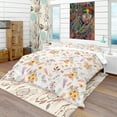 thumbnail image 1 of Designart 'Floral Pretty Pattern with Colorful Pastel Flowers' Bohemian & Eclectic Bedding Set - Duvet Cover & Shams, 1 of 4