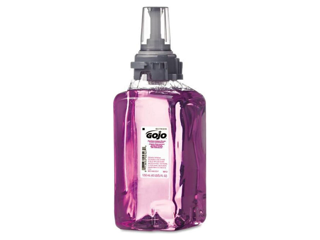 GOJO® Antibacterial Foam Hand Wash Refill for ADX-7 Dispensers, Plum Scent, 700 mL, 4/Carton