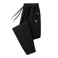 thumbnail image 1 of aidice Men's Plus Size Trackpants Drawstring Elastic Waist Loose Casual Fall Athletic Joggers Pant with Zipper Pockets, 1 of 6