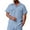 Sky Blue, variant on ZMFXJPE Mens Cargo Shirts Summer Short Sleeve Button Up Western Work Dress Shirt Casual Lightweight Beach Shirt with Pocket (Khaki,3XL)