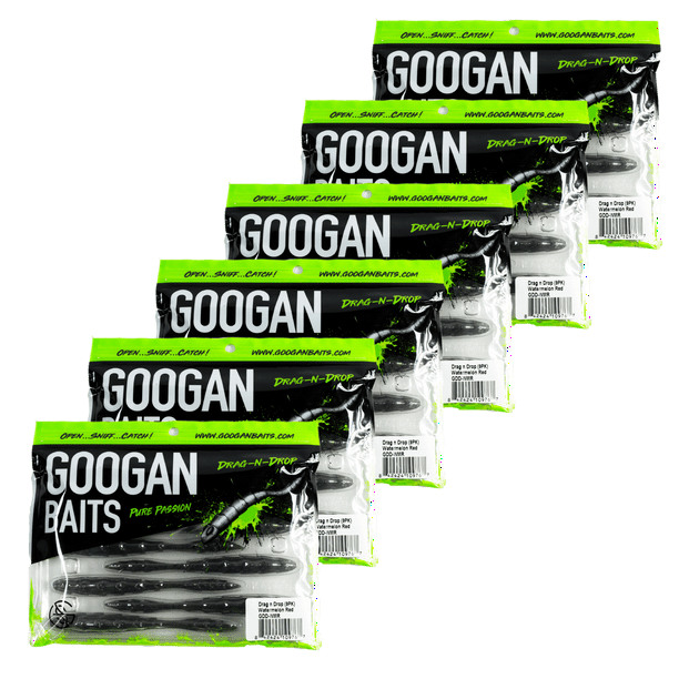 Googan Baits Drag n Drop, Natural 6 pack