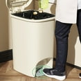 thumbnail image 4 of Wastebasket, Trash Can Convenient Lid  for Bathroom, 4 of 7