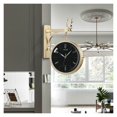 thumbnail image 4 of Décoration de Salon Horloge Murale Rotative 3D Résine Double Face Horloge Murale Silencieuse pour Jardin Décoration Intérieure Extérieure Salon, Largement Utilisé, 4 of 5