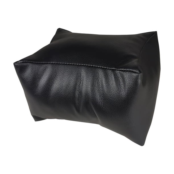 Reposamanos para manicura y pedicura, cómodo cojín para mesa de manicura y salón de uñas. negro