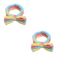 thumbnail image 1 of Minnieouse Diademas Lazo Nudo Estiramiento Suavidad Adornos de franela Accesorios para el cabello Diadema para de cara Sporting iris raya raya arcoiris 2piezas Minnieouse  CBP376848, 1 of 5