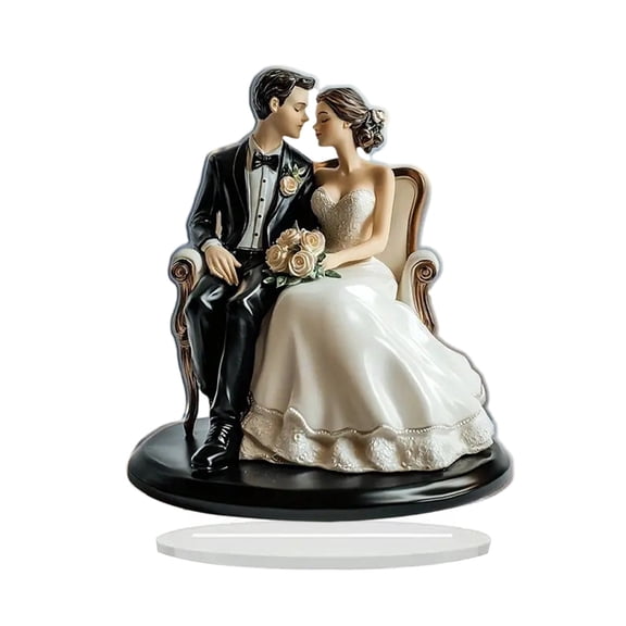 YingYouFu Acrylic Standing Sign, Valentine's Day Tabletop Decor for Party Desk, Decorative Signboard for Gift and Event