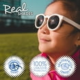 thumbnail image 6 of Real Shades Kids Chill Unbreakable UV Protection Fashion Sunglasses, Dusty Rose, Big Girl or Boy Age 7+, 6 of 14