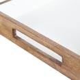 thumbnail image 5 of Kate and Laurel Ehrens Decorative Wood Tray, Natural/White 13x17, 5 of 9