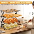 thumbnail image 6 of 4 Tier Collapsible Cooling Rack, 3 Adjustable Setting Design Wire Baking Rack Stackable Cookies Bread Cooling Racks for Cooking and Baking, Roasting, Drying, Bakers, 6 of 8