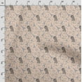 thumbnail image 3 of Soimoi Dog Print,Cotton Cambric, Quilting Fabric Sold by The Yard 42 Inch Wide, Medium Weight Cotton Fabric, SewingSupplies,Light Peach, 3 of 5
