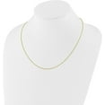 thumbnail image 3 of Avariah Diamonds 14K Yellow Gold Adjustable 1.2mm Sparkle Singapore Chain - 22"- Made In Italy, 3 of 8