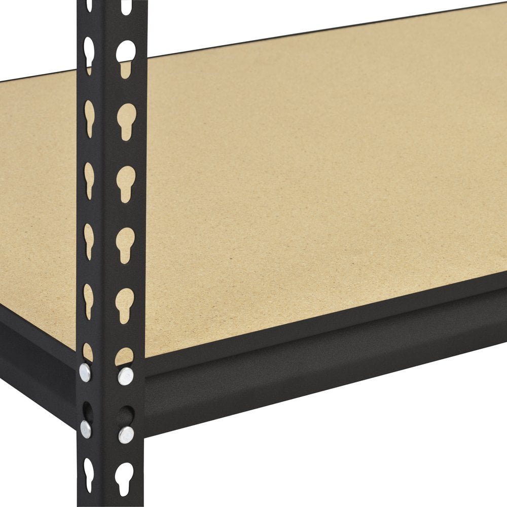 Pack of 2 URWM184872BK Black Steel Storage Rack 72 H x 48 W x 18 D