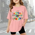 thumbnail image 3 of ibiyuan Autism Awareness Shirt Kid-Autism Acceptance Shirt Toddler Puzzle Short Sleeve Boy Heart Bow Tee Tops Girl,Pink, 3 of 9