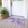 thumbnail image 6 of Addison Rugs Chantille Indoor/Outdoor Transitional Geometric Lilac Washable Rectangle Rug, 1'8" x 2'6", 6 of 6