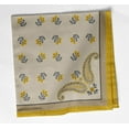 thumbnail image 1 of Vargottam Designer Cotton Twill Block Print Napkins - Set of 12, 20-Inch, Yellow Color, Durable & Absorbent Cloth Napkins for Dining, Parties, and Home Decor - Machine Washable, 1 of 8