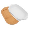 thumbnail image 4 of SWETRACE Ceramic Rectangle Baking Dish Oven Safe Microwave Refrigerator Dishwasher 1Set, 4 of 8