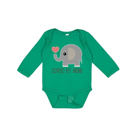 

Inktastic Loved by My Mimi Grandchild Gift Baby Boy or Baby Girl Long Sleeve Bodysuit