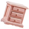 thumbnail image 3 of Cabinet Dollhouse Miniature Furniture Model Wooden Rectangular Bedside Cabinet Photography Props 1Pack, 3 of 4