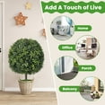 thumbnail image 6 of Costway 2PC 22'' Artificial Boxwood Topiary Ball Tree Office Garden Patio Desk Decoration, 6 of 9