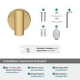 thumbnail image 6 of Amerock Arrondi Champagne Bronze Single Prong Robe Hook, 6 of 9