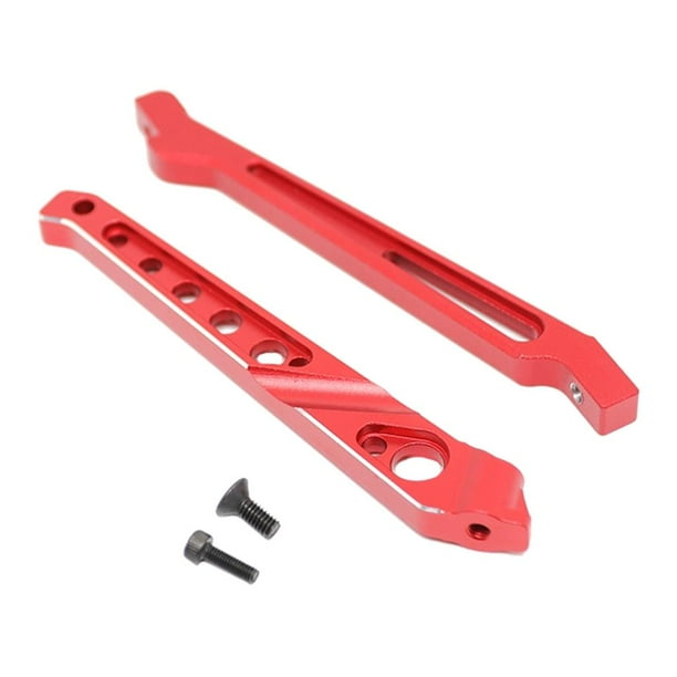 2 Piezas de Abrazadera del Chasis Trasero CUTICAT para Typhon 1/8 RC Car Rojo Varilla de soporte de la abrazadera del chasis
