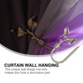 thumbnail image 4 of HONMEET Metal Curtain Tiebacks Hooks with Green Leaf Design for Home Decor and Window Treatment Accessories, 4 of 8