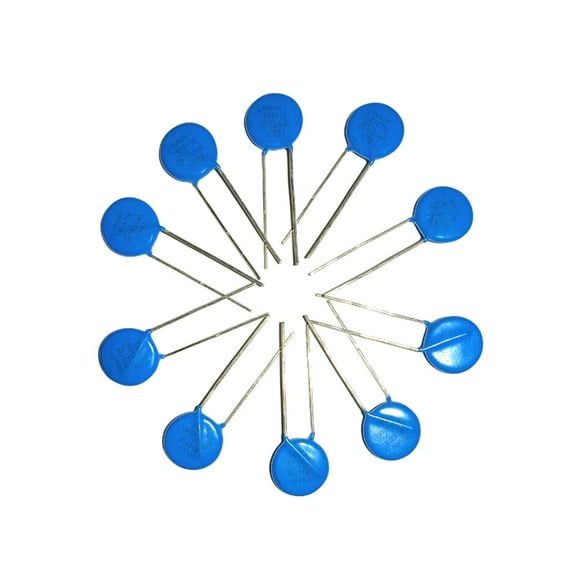 10x Radial Lead Disc Varistors Varistor Resistor Mov Varistor 14D471K for Filtering Coupling Industrial Equipment Resistance Power Supply