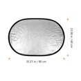 thumbnail image 1 of ELAYARD Collapsible Diffuser Light Reflector For Photography Oval Dual Sided Photo Reflector For And Outdoor Lighting, 1 of 4