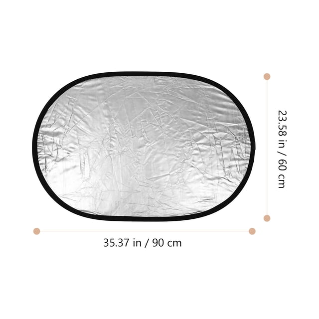 ELAYARD Collapsible Diffuser Light Reflector For Photography Oval Dual Sided Photo Reflector For And Outdoor Lighting