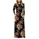 thumbnail image 1 of Vestido Largo Con Bolsillo Y Cuello en O Con Estampado de Manga Larga Informal Para Mujer Odeerbi ODB116032, 1 of 6
