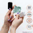 thumbnail image 3 of Baby Proofing USB Charger Safety Covers | Child-Resistant Electrical Cord Cover Safety | Award-Winning, Geddy’s Mom Watch Your Mouth | Dusty Aqua 6 Pack, 3 of 6