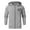 Gray, variant on Mens Winter Jacket Fashion Utility Sweatshirt Tops Coat with Pocket Solid Color Long Sleeve Jacket Zipper Hooded Neck Gray XL
