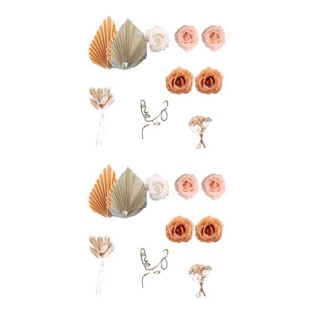 Injueey Boho Cake Topper Decoraciones - Agregue un ambiente bohemio a la torta Decoraciones de adorno confiables y delicadas Juego de captura conjunto 9 2Conjunto