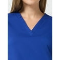 thumbnail image 3 of Scrubstar Ultimate Women’s Antimicrobial Welt Pocket V-Neck Scrub Top, Sizes XS–3XL, 3 of 8