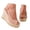 Pink, variant on Dakaela Womens Dressy Platform Sandals Leather Open Toe Slingback Wedge High Heels 3.94 Inch Summer Pumps Shoes for Bridal Wedding Party Beige 6