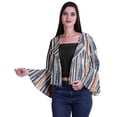 thumbnail image 1 of Moomaya Printed Womens Cover Ups Bell Sleeves Ladies Short Shrug Cardigan For Summer, 1 of 1