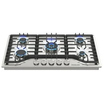 Gasland 36" 5 Burners Gas Stove Top, NG/LPG Convertible Built-in Gas Cooktop, Stainless Steel