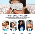 thumbnail image 6 of Sleep Mask Blackout Adjustable Eye Sleeping Mask Blindfold for Sleeping Travel Office Elephants Printed, 6 of 7