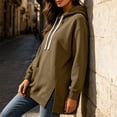 thumbnail image 5 of Yutgune Cute Hoodies Oversized Hoodie Women Side Split Pocket Long Sleeve Hooded Sweatshirt Women, 5 of 9
