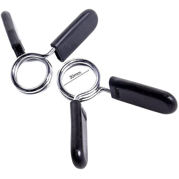 Abrazaderas para mancuernas para entrenamiento de fuerza, fitness, barras con mancuernas, cierres de resorte