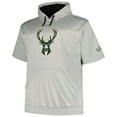 thumbnail image 2 of Men's Fanatics Silver Milwaukee Bucks Big & Tall Logo Pullover Hoodie, 2 of 3
