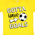 thumbnail image 4 of Inktastic Gotta Have Goals- Soccer Boys or Girls Baby Bodysuit, 4 of 5