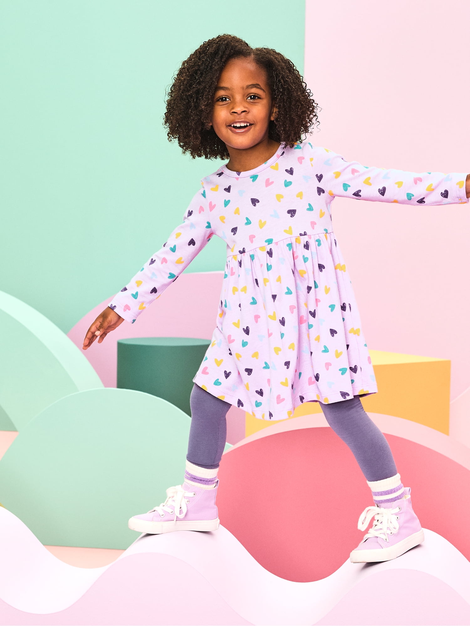 Garanimals Baby & Toddler Girl Dress 2-Piece Outfit Set, Sizes 0-6T