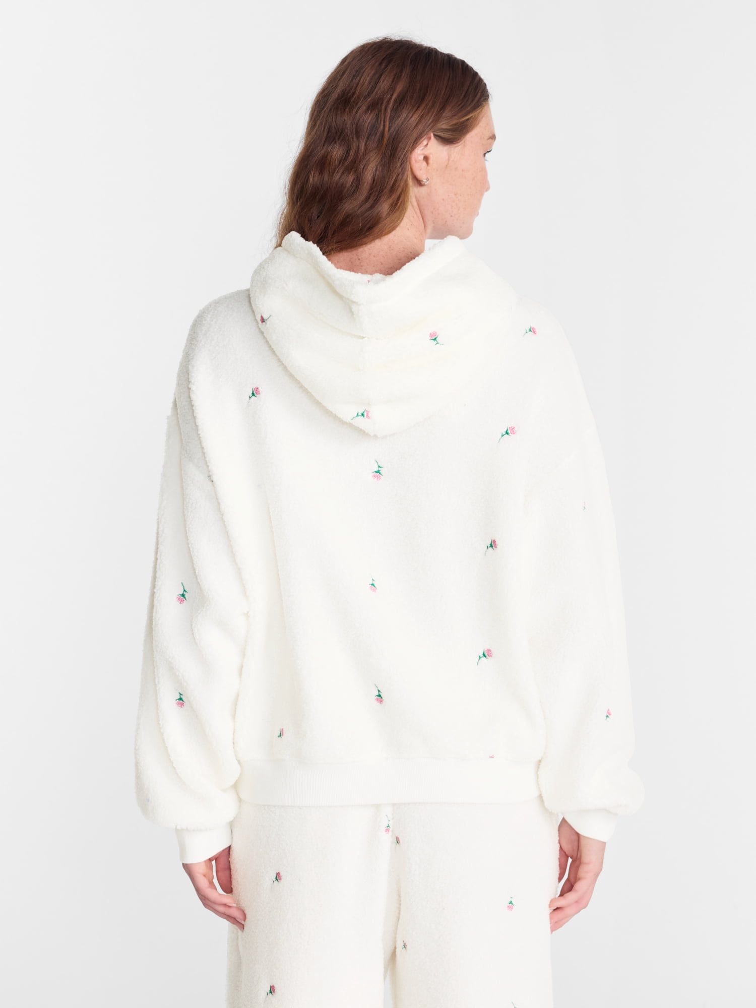 No Boundaries Cozy Teddy Hoodie, Women’s XS-2X